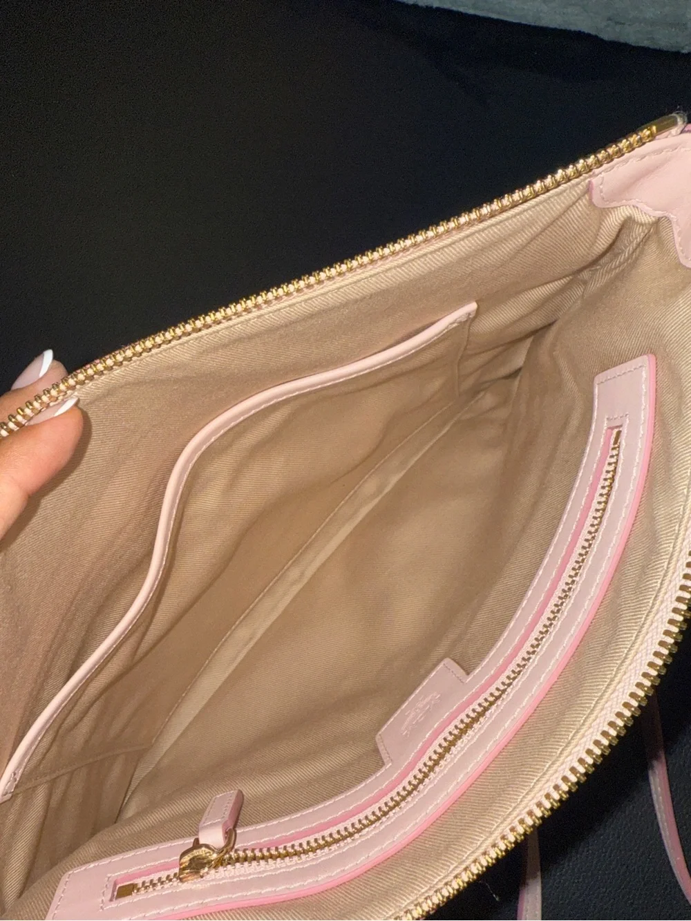 MCM Pale Pink Monogram Crossbody Bag